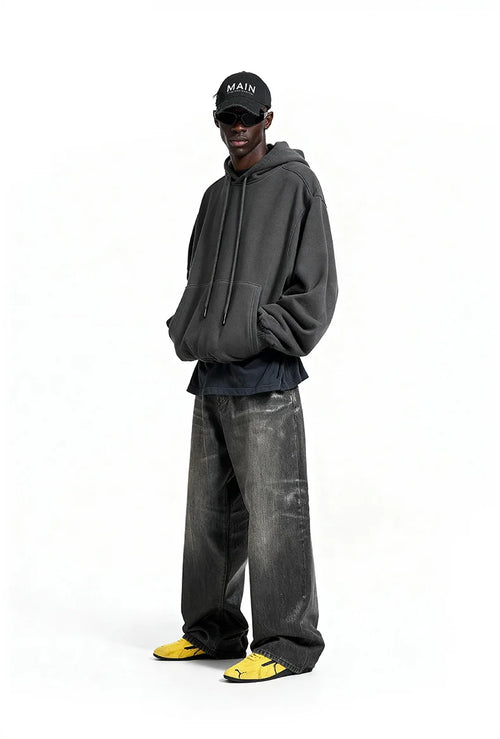 350G Fleece Hoodie Sweatshirt – Solid Color