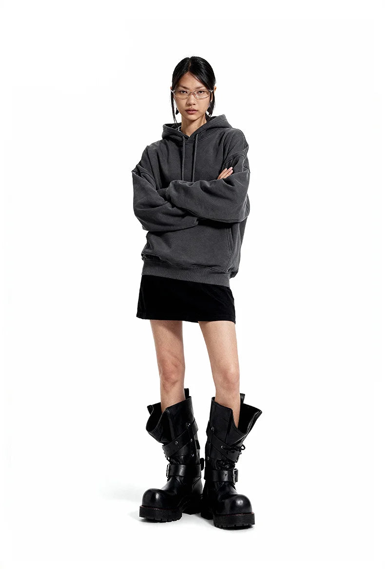 Sweat à capuche en molleton 350 g – Couleur unie