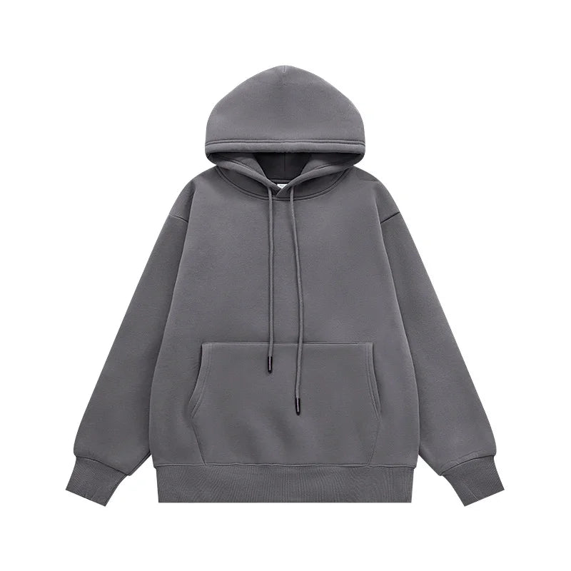 350G Fleece Hoodie Sweatshirt – Solid Color