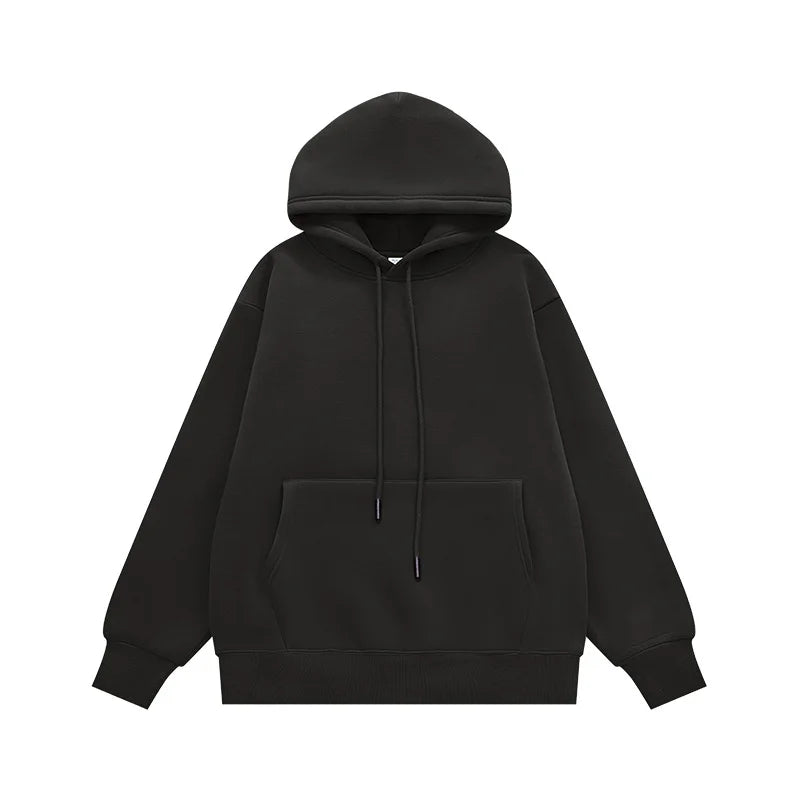 350G Fleece Hoodie Sweatshirt – Solid Color