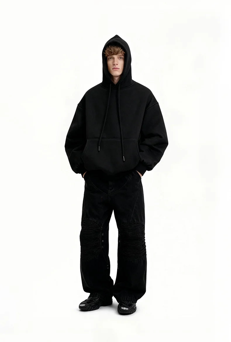 Sweat à capuche en molleton 350 g – Couleur unie