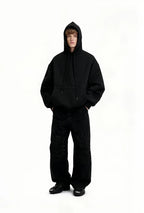 Sweat à capuche en molleton 350 g – Couleur unie