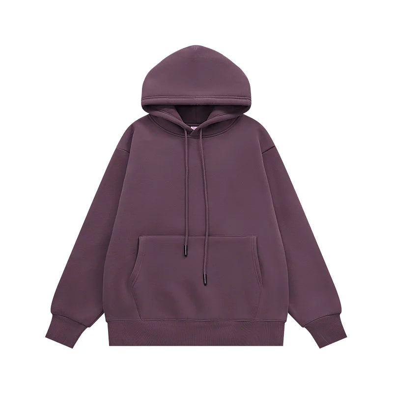 350G Fleece Hoodie Sweatshirt – Solid Color