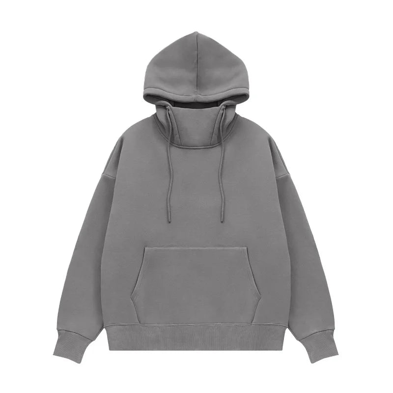Sweat-shirt à capuche coupe-vent en polaire 350g pour homme