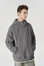 Sweat-shirt à capuche coupe-vent en polaire 350g pour homme