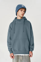 Sweat-shirt à capuche coupe-vent en polaire 350g pour homme