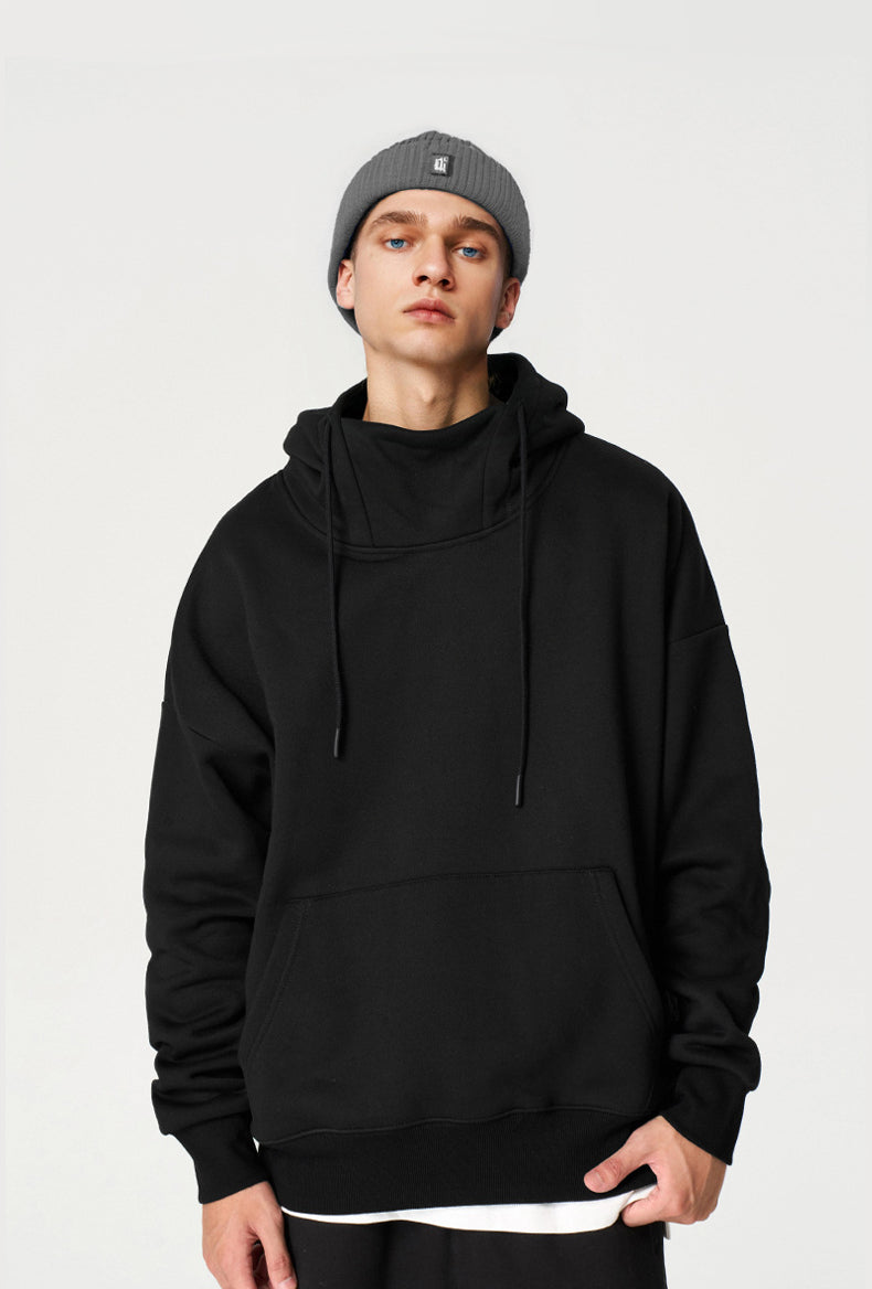 Sweat-shirt à capuche coupe-vent en polaire 350g pour homme
