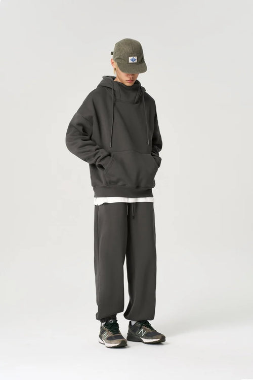 350G Fleece Windproof Hooded Sweatshirt