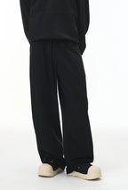 380G Sand Dune Dragon Scale Washed Curved Wide-Leg Sweatpants