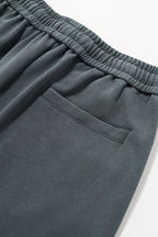 380G Sand Dune Dragon Scale Washed Curved Wide-Leg Sweatpants