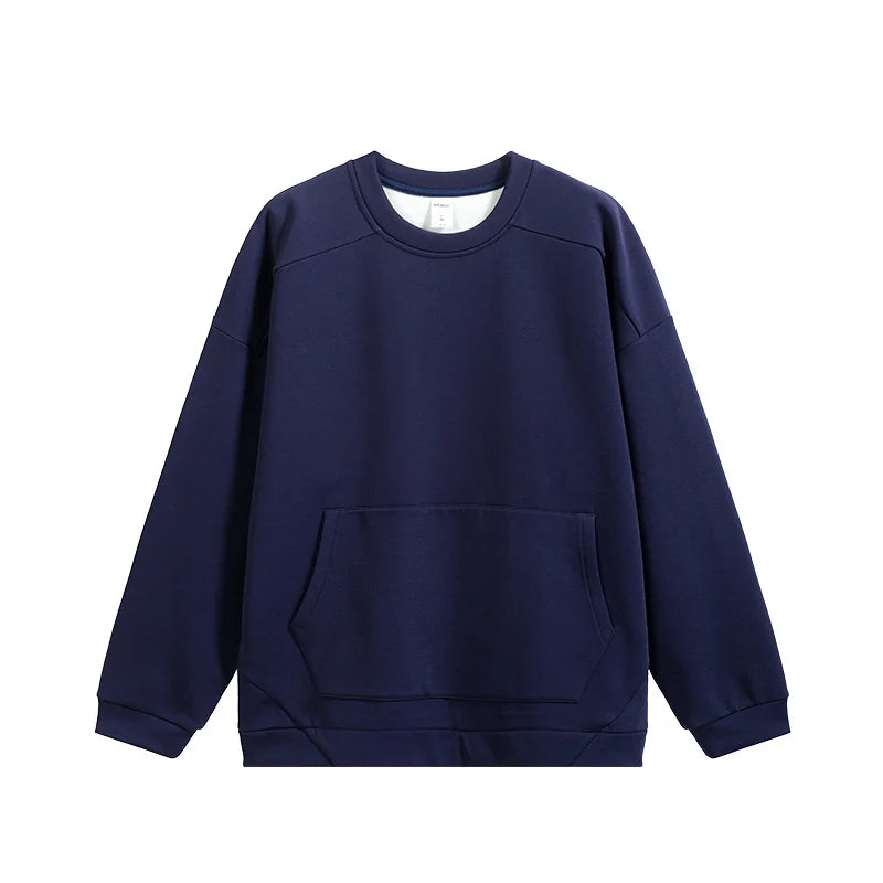 Sweat-shirt ras du cou en molleton extensible quadridirectionnel 410 g pour homme