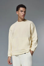 Sweat-shirt ras du cou en molleton extensible quadridirectionnel 410 g pour homme