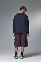 Sweat-shirt ras du cou en molleton extensible quadridirectionnel 410 g pour homme