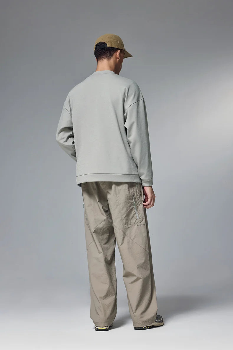 Sweat-shirt ras du cou en molleton extensible quadridirectionnel 410 g pour homme