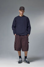 Sweat-shirt ras du cou en molleton extensible quadridirectionnel 410 g pour homme