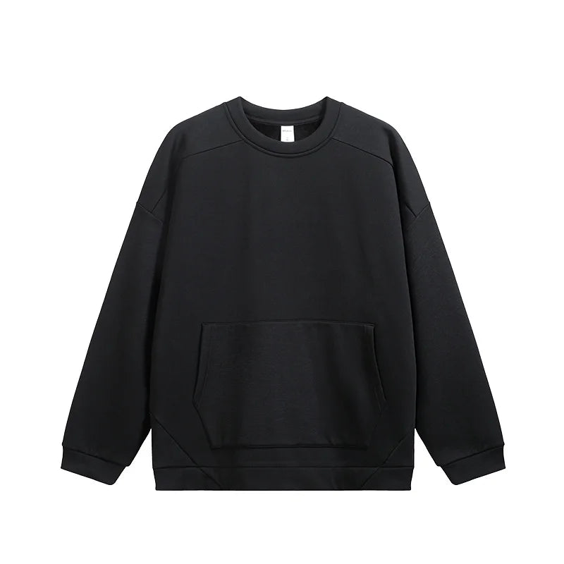 Sweat-shirt ras du cou en molleton extensible quadridirectionnel 410 g pour homme