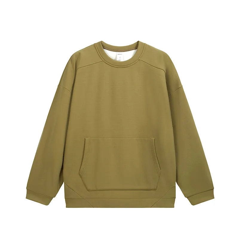 Sweat-shirt ras du cou en molleton extensible quadridirectionnel 410 g pour homme