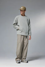 Sweat-shirt ras du cou en molleton extensible quadridirectionnel 410 g pour homme