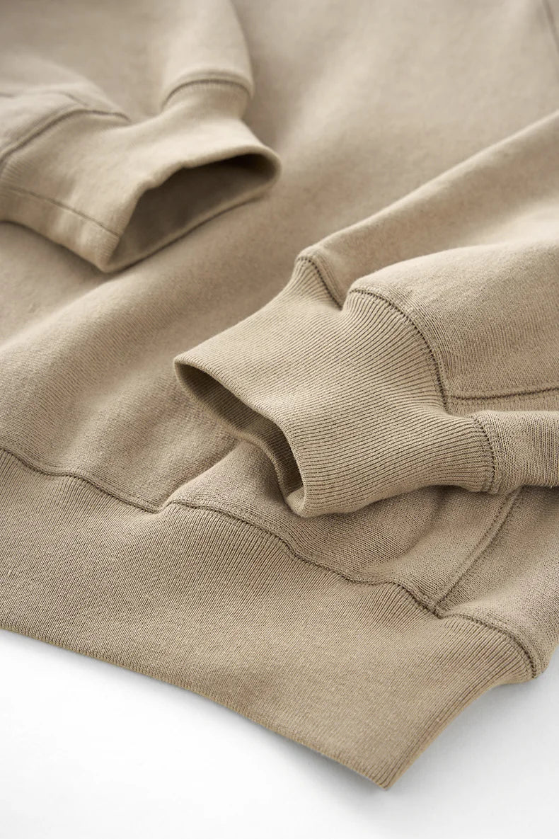 Sweat-shirt unisexe à manches chauve-souris en tricot chaîne horizontal