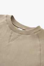 Sweat-shirt unisexe à manches chauve-souris en tricot chaîne horizontal