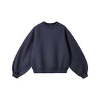 Sweat-shirt unisexe à manches chauve-souris en tricot chaîne horizontal