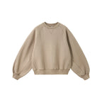 Sweat-shirt unisexe à manches chauve-souris en tricot chaîne horizontal
