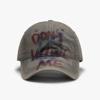 Casquette de baseball noire à couronne souple et écriture