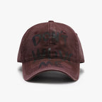 Casquette de baseball noire à couronne souple et écriture
