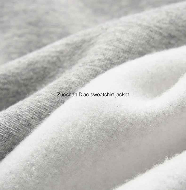 Unisex Boxy Cropped Hoodie Sweatshirt – Embroidered Fur Collar