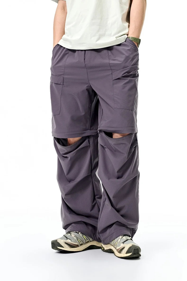 COOLMAX Convertible Cargo Pants UPF50+ Sun Protection Outdoor Trousers