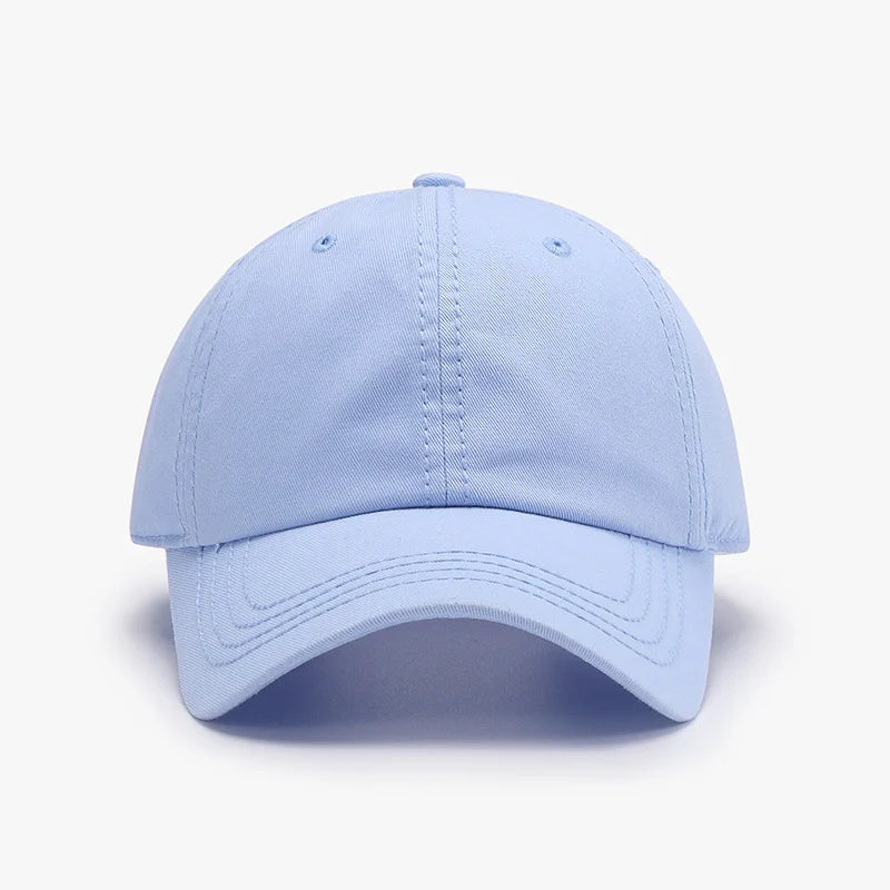 Casquette de baseball classique unie coupe décontractée