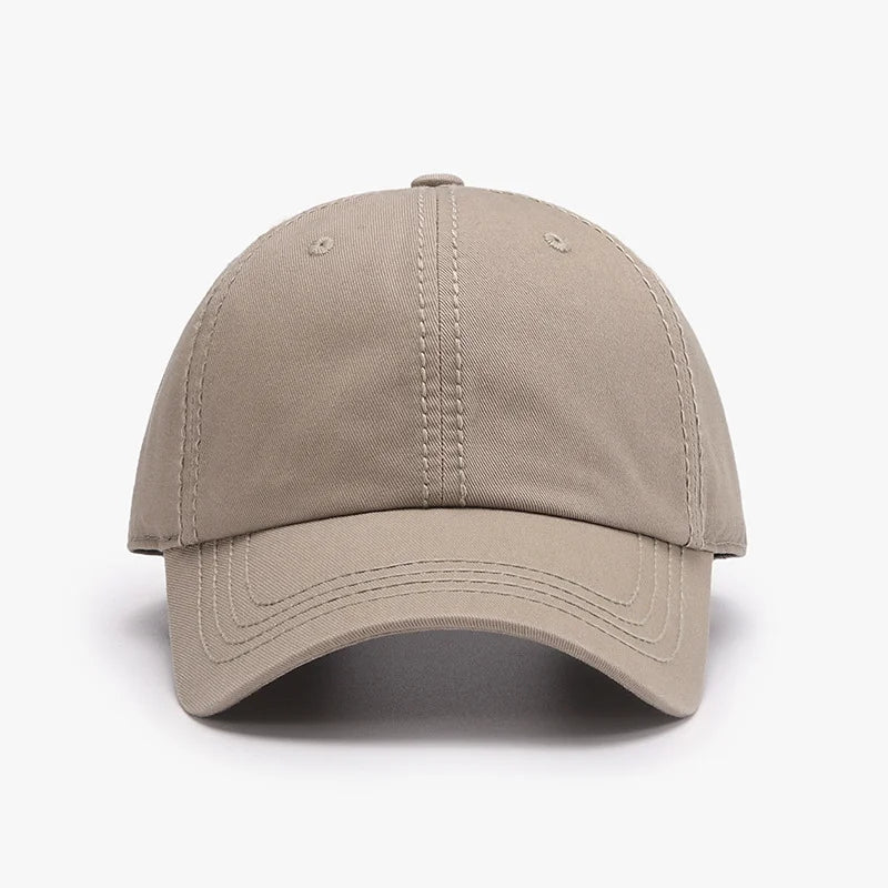 Casquette de baseball classique unie coupe décontractée