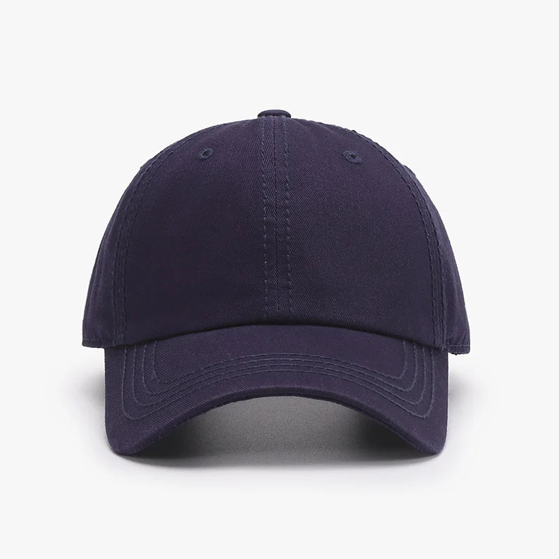 Casquette de baseball classique unie coupe décontractée