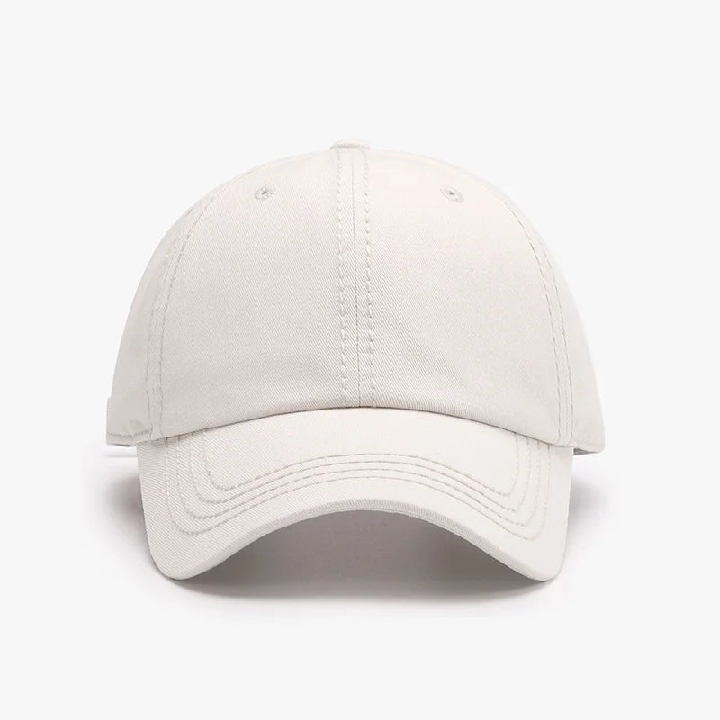 Classic Solid Color Relaxed Fit Baseball Cap