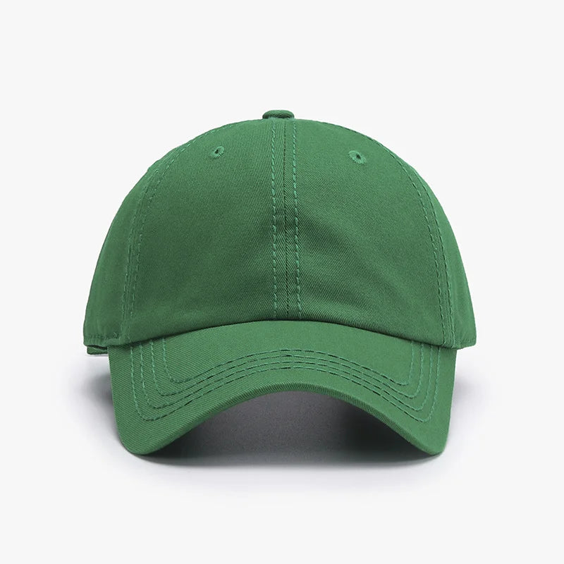 Casquette de baseball classique unie coupe décontractée