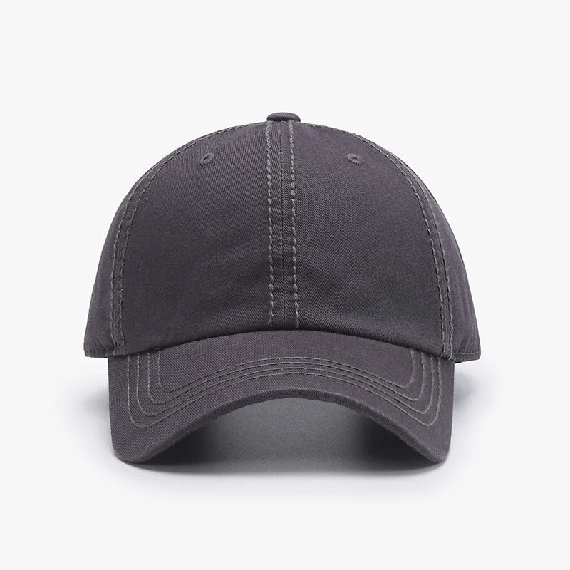 Classic Solid Color Relaxed Fit Baseball Cap