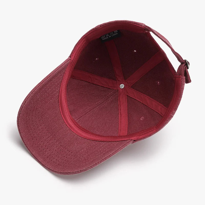 Color-Block Minimalist Soft Crown Baseball Cap