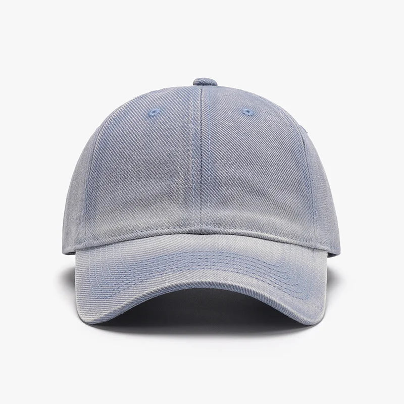 Color-Block Minimalist Soft Crown Baseball Cap
