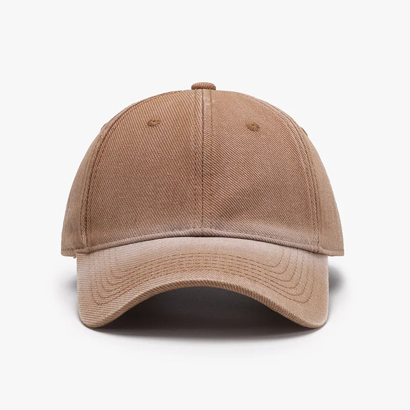 Color-Block Minimalist Soft Crown Baseball Cap