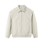 Blouson zippé homme en cuir froissé – Style Vêtement de travail vintage