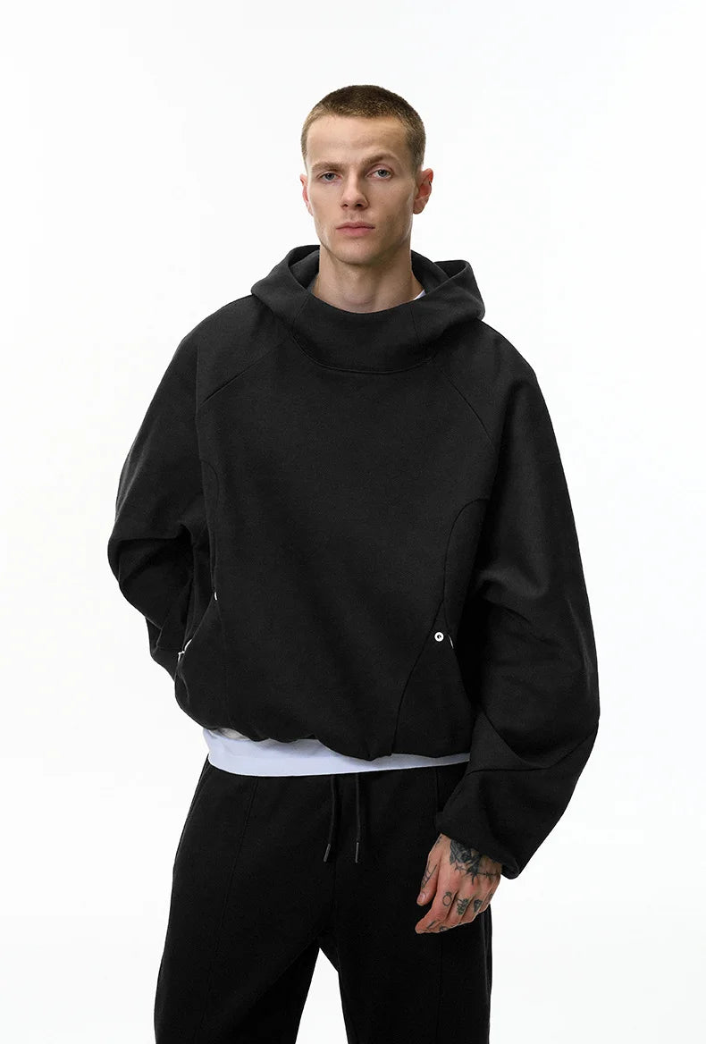 Ensemble sweat à capuche en molleton déstructuré unisexe et pantalon de survêtement