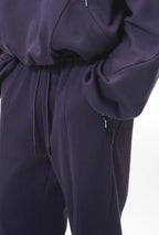 Ensemble sweat à capuche et pantalon de jogging non-genré en molleton déstructuré - F