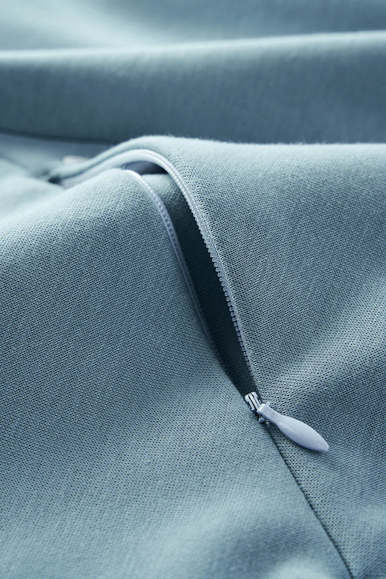 Ensemble sweat à capuche et pantalon de jogging non-genré en molleton déstructuré - F