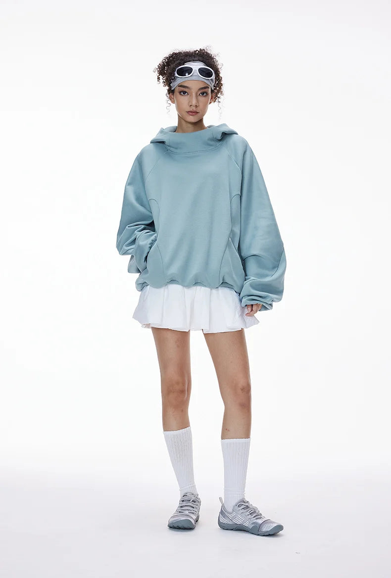 Ensemble sweat à capuche et pantalon de jogging non-genré en molleton déstructuré - F