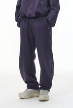 Ensemble sweat à capuche et pantalon de jogging non-genré en molleton déstructuré - F