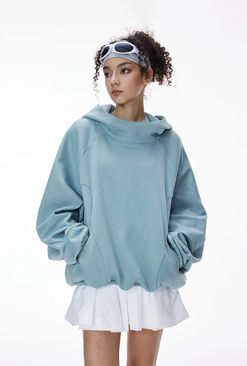 Ensemble sweat à capuche et pantalon de jogging non-genré en molleton déstructuré - F