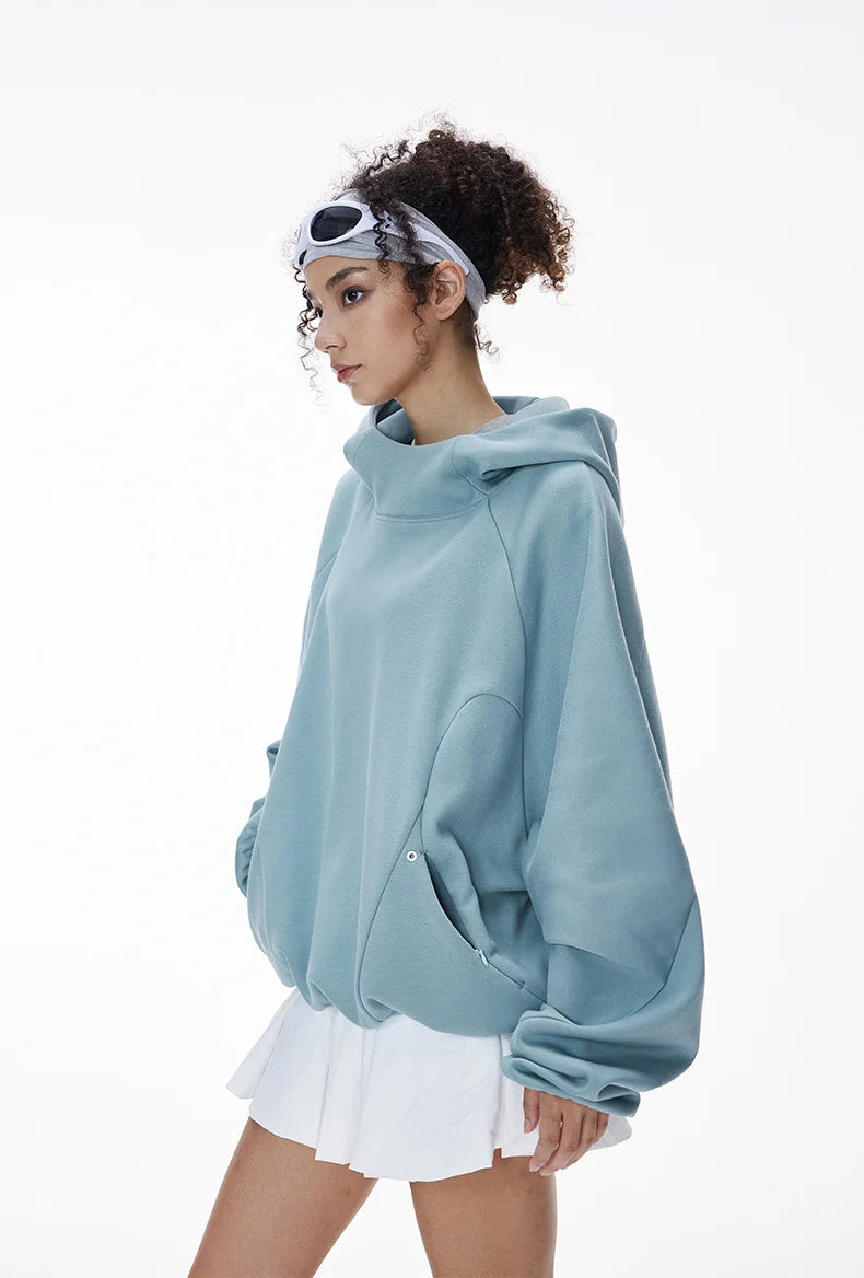 Ensemble sweat à capuche et pantalon de jogging non-genré en molleton déstructuré - F