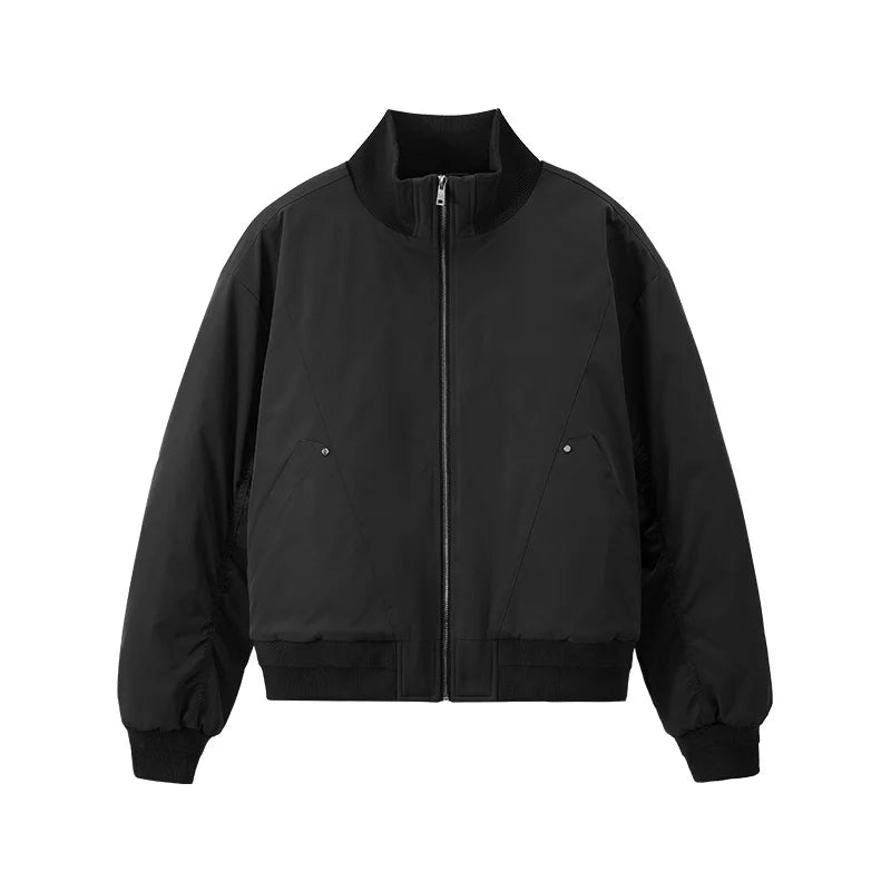 Blouson d'aviateur déstructuré à col montant pour homme