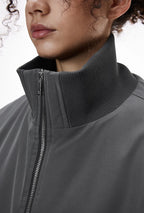 Blouson d'aviateur déstructuré à col montant pour homme