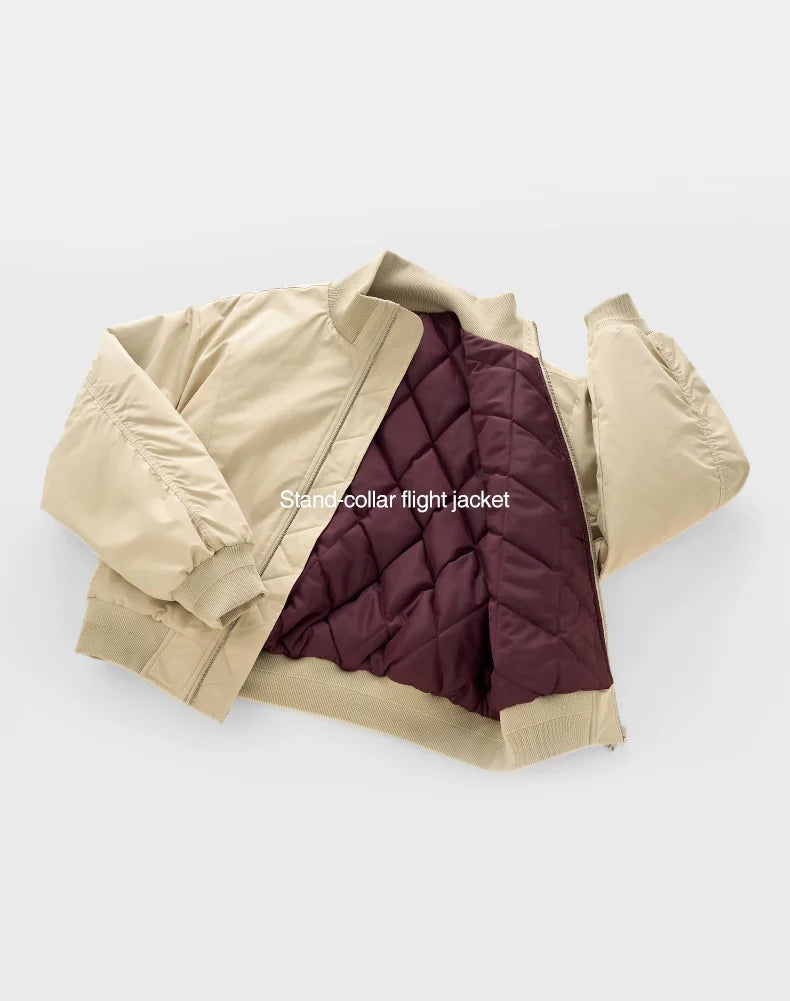 Blouson d'aviateur déstructuré à col montant pour homme